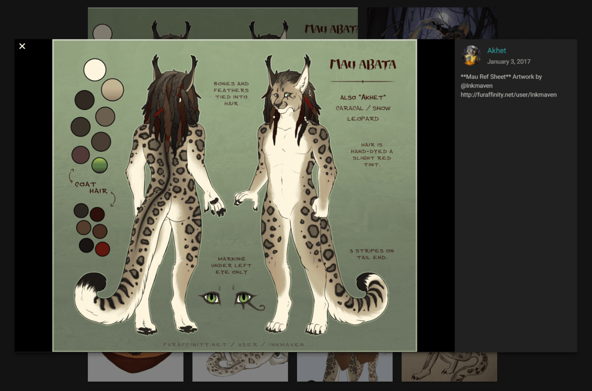 character reference sheet, orthogon - OpenDream